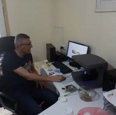 At work in the lab